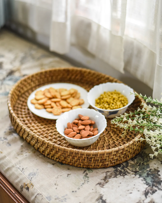 Cane Oval Tray