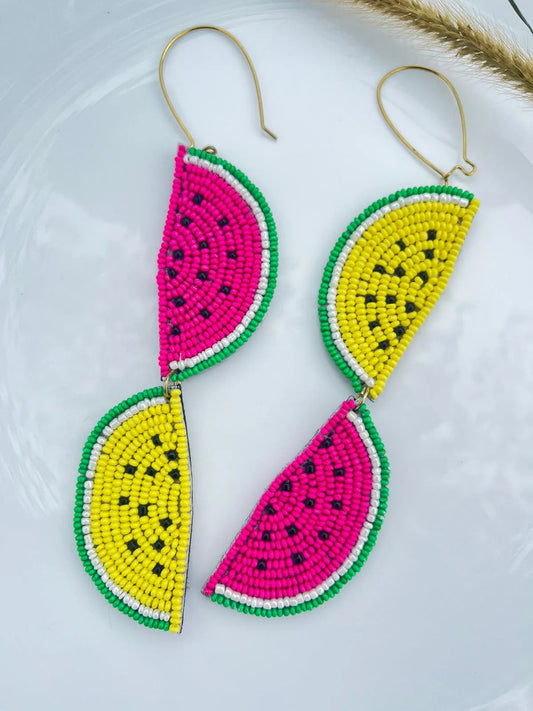 Water Melon Earrings